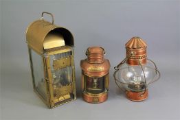 A Brass Ship's Lantern