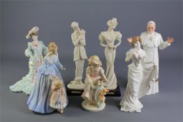 A Quantity of Royal Worcester and Other Porcelain Figurines