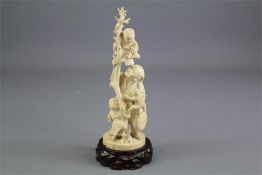 An Antique Japanese Ivory Okimono (Pre-1947)