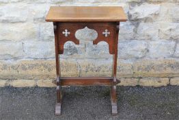 An Oak Bible Table.