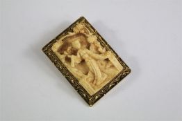 A Chinese Carved Brooch