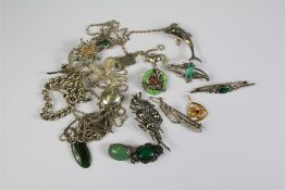 A Quantity of Silver Jewellery