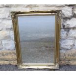 A Gilt Framed Bevelled Mirror.