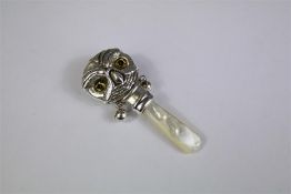 A Silver Infants Rattle