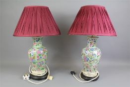 Two Porcelain Base Lamps.