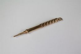 An Antique 9ct Gold Propelling Pencil