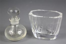 An Orrefors Clear Glass Vase