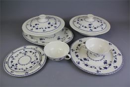 A Part Royal Doulton 'York Town' Dinner Service