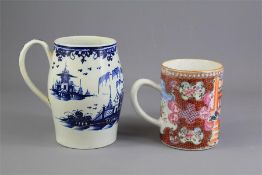 Two Large 19th Century Chinese Porcelain Tankards.