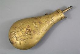 An American Civil War Brass Reproduction Peace Flask.