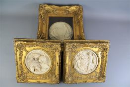 Three Marble-Effect Plaques