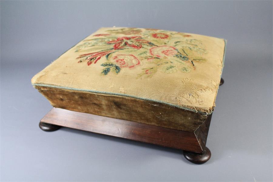 A Regency Rosewood Foot Stool