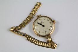 A Lady's 9ct Yellow Gold Omega Cocktail Watch