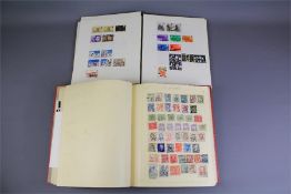 Two Red Albums of GB and Other Stamps