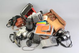 A Quantity of Vintage Camera's