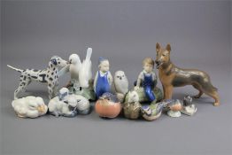 A Quantity of Royal Copenhagen Animal Figurines