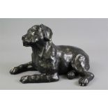 A Sculpture of 'Snooky' the Black Retriever