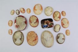 A Quantity of Antique Shell Cameo's