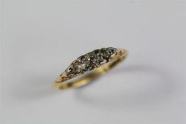 An Antique 18ct Yellow Gold Diamond Ring