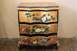 A Chinese Gold-Painted Effect Chest of Drawers