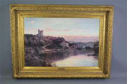 After Alfred de Breanski Print entitled Knaresborough Castle