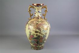 A Chinese Vase Hand-Painted with Tree Peony