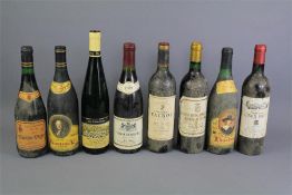 Assorted Vintage Spanish and French Red Wine