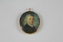 A Fine Georgian Portrait Miniature Pendant