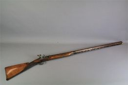 An Early English 16 Bore 19th Century Flintlock DB Single Barrel Shot Gun