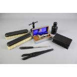 A Gentleman's Ebony Vanity Set