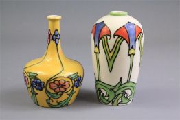 Minton Secessionist Ware Art Nouveau Ceramic Vases.