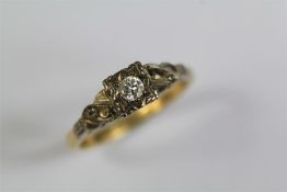 An Antique 18 ct Diamond Ring