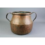 An Antique French Copper Stock Pot