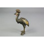 An Austrian Cold-Cast Bronze Painted Bird Figurine