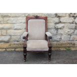 A Mahogany Edwardian Arm Chair