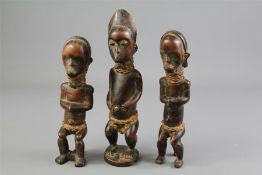 Three Antique Congolese Tribal Figures.