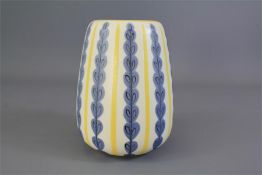 A Poole Hand-painted Pottery Vase.