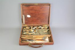 A Late 19th Century Travelling Artist Palette
