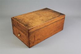 A Georgian Mahogany Campaign Stationery Box.