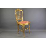 A Gold-Painted Bedroom Chair