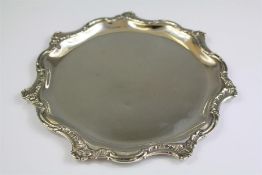 A Continental Silver Card Tray