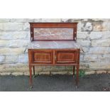 An Edwardian Marble Top Wash Stand