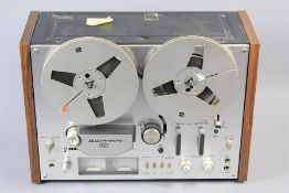 An Akai GX-4000D Reel to Reel Tape Deck.