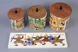 Three Danish Rdetro 'Jie Gantofta' Storage Jars