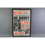 Wrestling Interest. An Original Big Daddy (Shirley Crabtree) Poster