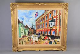 Colin Carr, Original Oil on Canvas entitled 'The Yarborough Hotel'