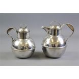 Two Silver-Plated Jersey Creamer Pots