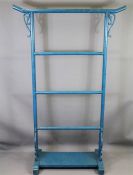 A Blue Painted Chinese Stand