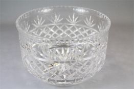 A Very Large Cut-Crystal Glass Bowl