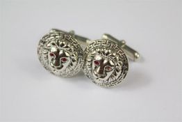 A Pair of Gentleman's Silver Cufflinks